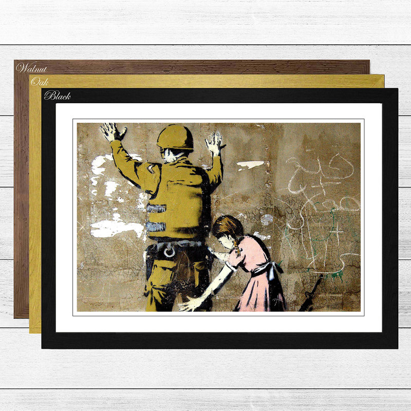 Banksy - Single Picture Frame Painting, Black