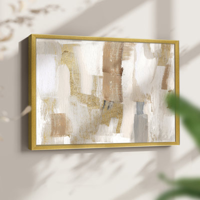 Gold Quartz I -Framed Print - Restickable
