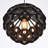 Adjustable Heigt 1-Light Midnight Geometric Pendant