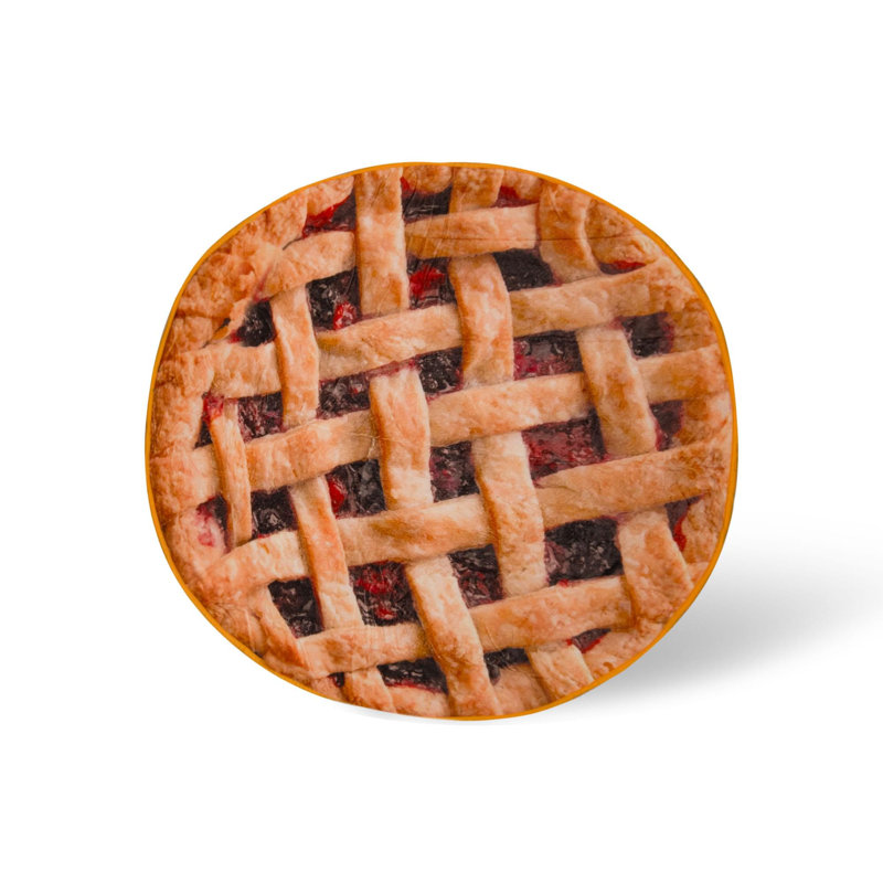 Cherry Pie Round Fleece Throw Blanket for Babies, 60 Inches