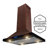 AKDY 30" Stainless Steel 343 CFM Convertible Island Range Hood with Baffle Filter