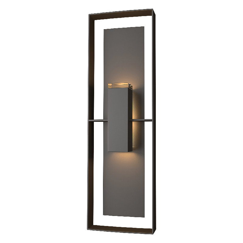 Shadow Box Flush Mount Outdoor Wall Sconce, Coastal White, Coastal Natural Iron, No