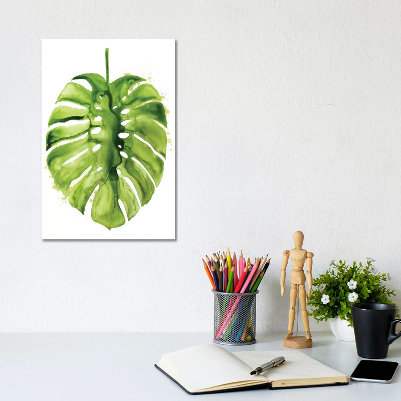 Monstera I 1 Piece Wrapped Canvas Painting, 20.32 cm H x 30.48 cm W