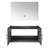 Dark Grey 36 In. Bath Vanity With Led Mirror - Spacious Storage Heart Fully Assembled Variety W X 22 D For Profuse Availability Simple Assembly Mode-799395122