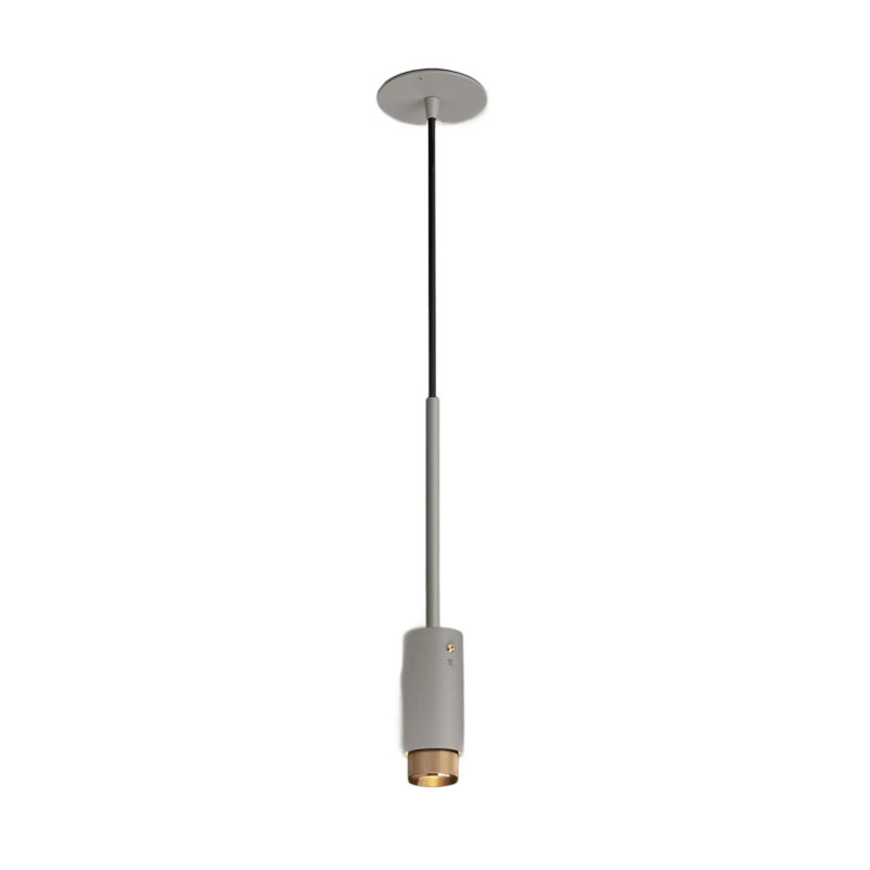 1 - Light Pendant, Brass, Stone