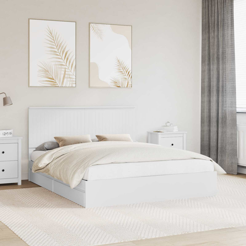 Bed, European Kingsize (160 x 200 cm), White