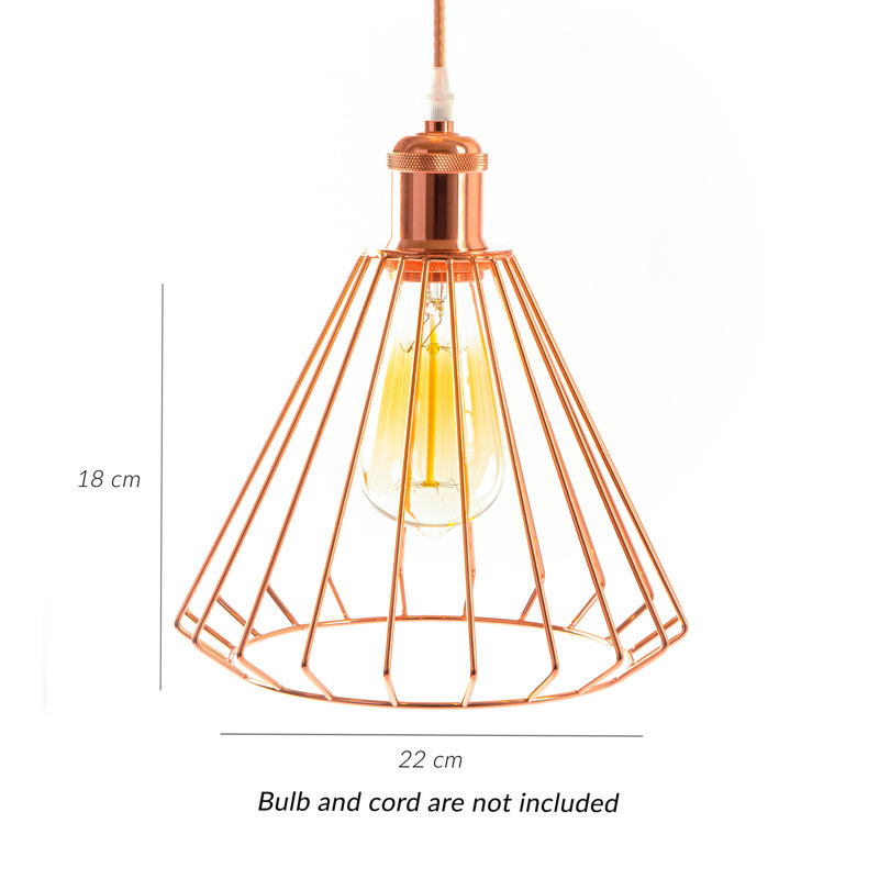 18 cm H Bell Pendant Shade ( Screw On )