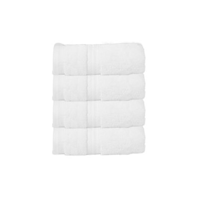 Ensemble de serviettes essuie-mains 100% coton Elegant Essentials 550GSM Zero Twist (ensemble de 4) - 16 po x 24 po