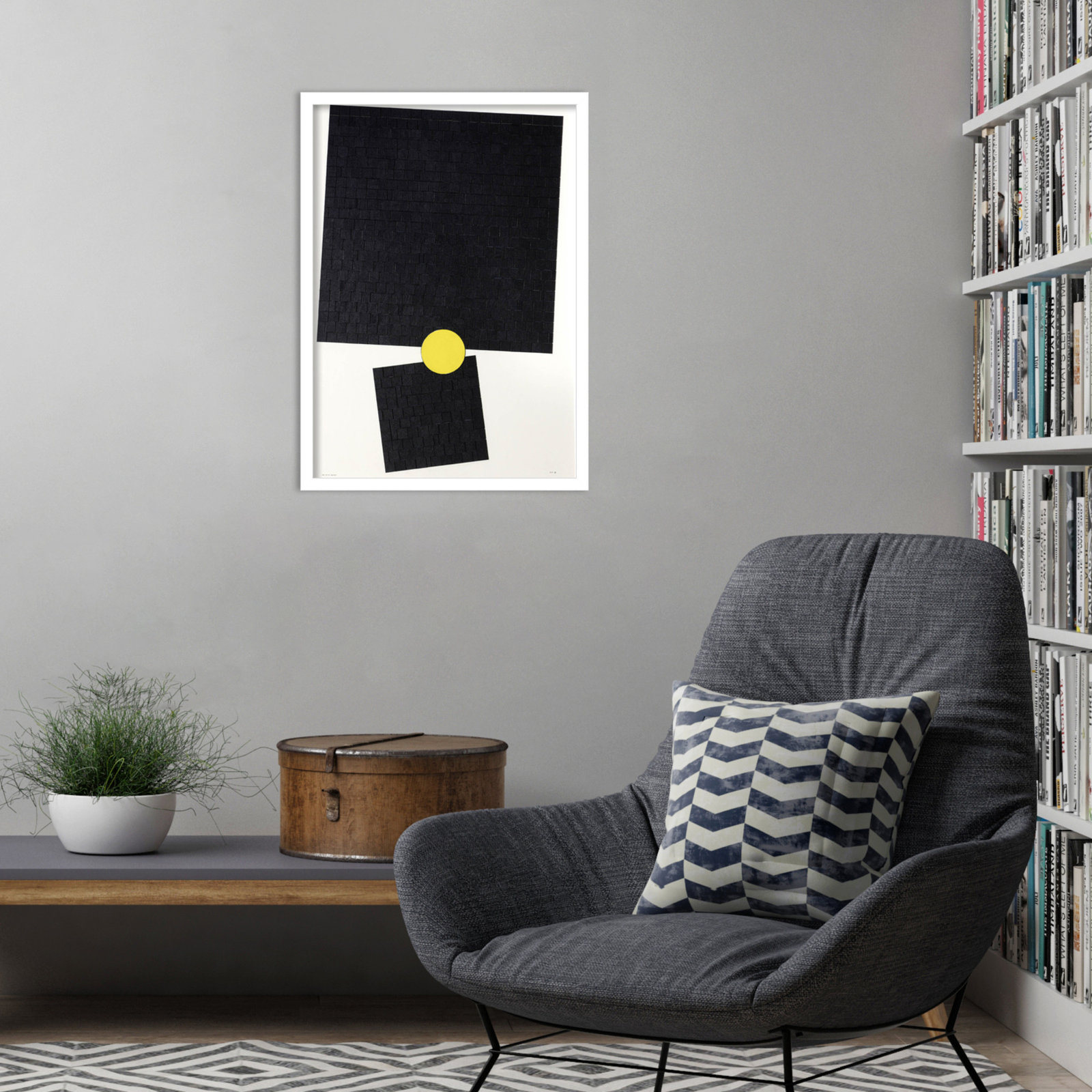 Her Divine Fulcrum Print by Alex Dunn, White, 25" H x 18" W x 1" D