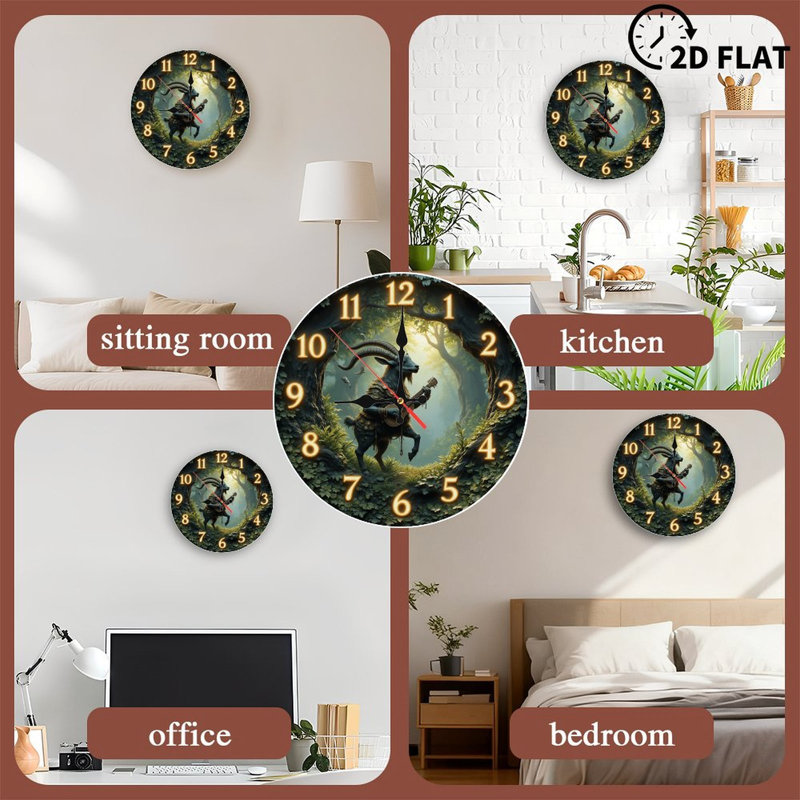 Horloge forêt de chèvre