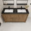 Bayyinahi 58.82'' Double Bathroom Vanity with Plastic Top-651656438