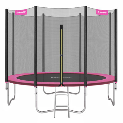 Songmics 305cm Round Backyard Trampoline with Safety Enclosure