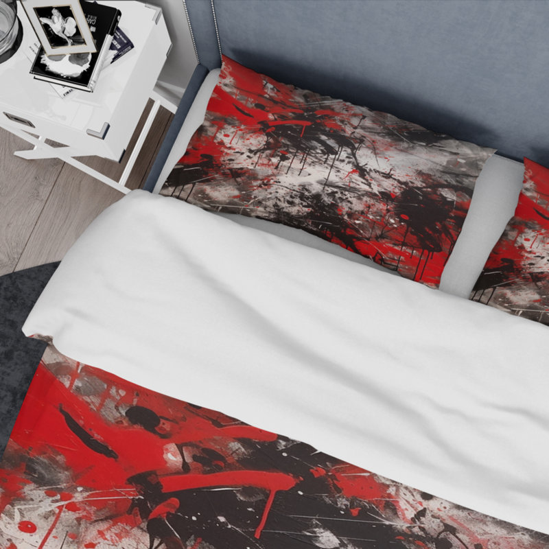 Ensemble de housse de couette en microfibre / polyester Abstract Grafiti Bedding