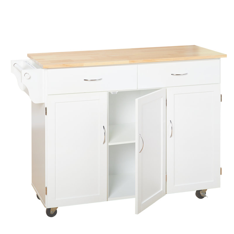 Sayers 48 " W Kitchen Island, White