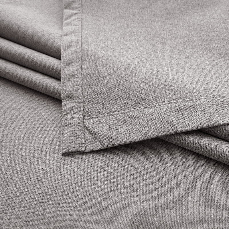 Aspire Homeware Linen 100% Blackout Curtain Pair for Hotel Style Bedroom Comfort, 168cm Width x 228cm Drop, Mocha
