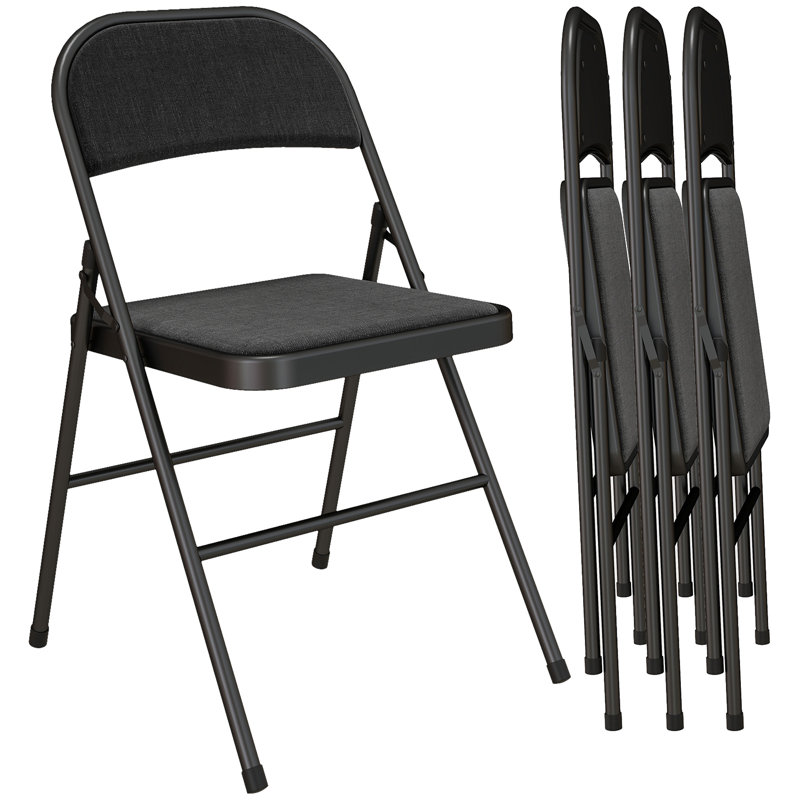 Office Folding Chairs Set of 4