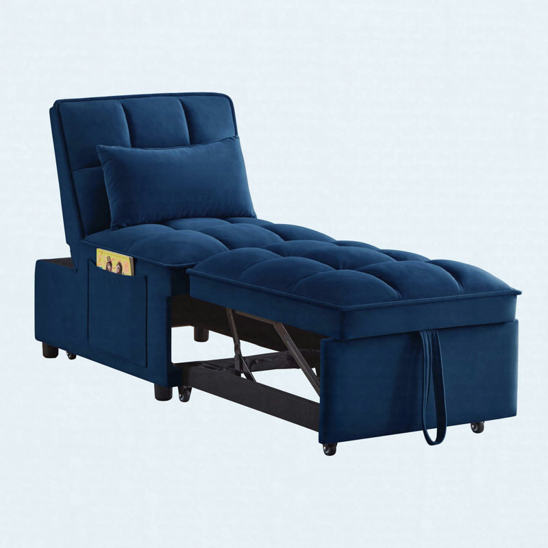 Méridienne convertible simple, Navy