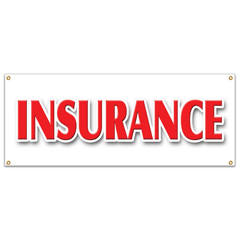 Signe de bannière d'assurance