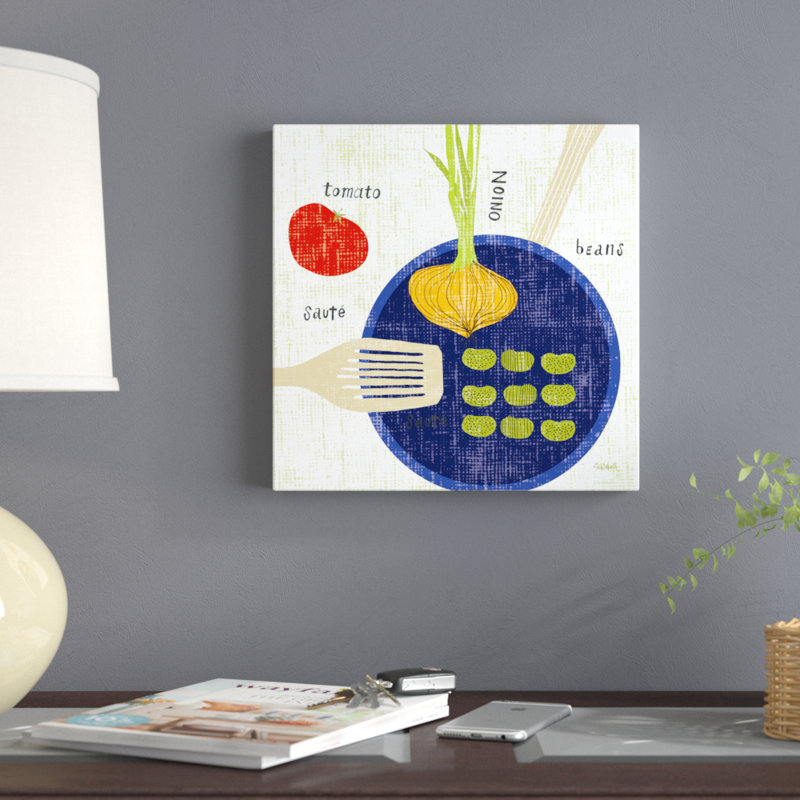 Cooking It II by Sue Schlabach - Unframed Graphic Art Print on Canvas, 30cm H x 30cm W