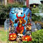 Drapeau de jardin d'Halloween Yorkshire Teckel 30 x 45 cm en polyester