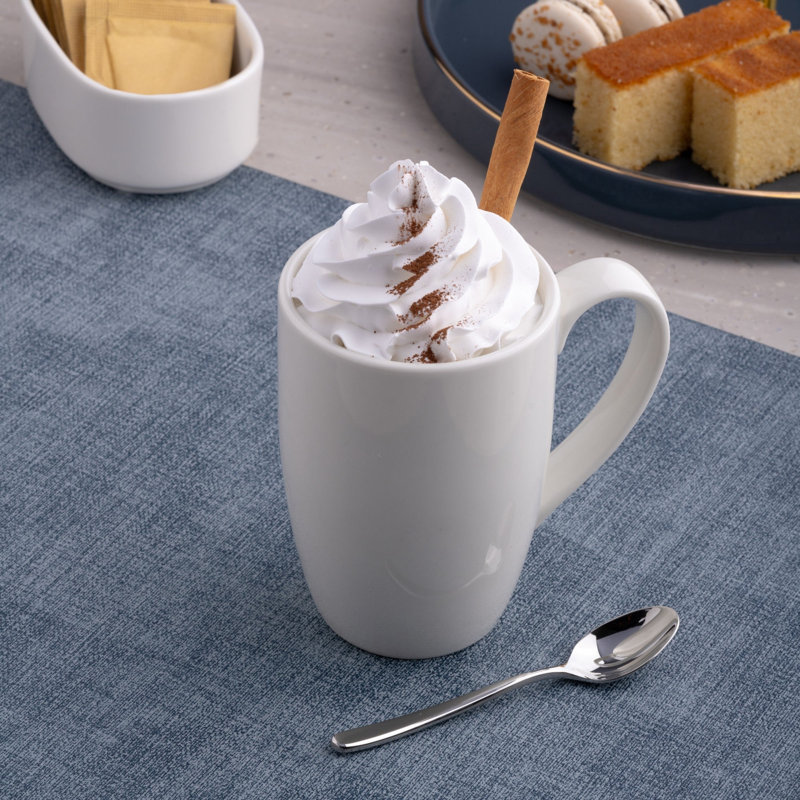 Grande tasse en porcelaine non empilable | Ivoire | 12 oz