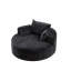 Fauteuil-lit une place moderne et moelleux en polyester éponge de 140 cm (55 pouces) pour salon, chambre, salle de détente et salle de projection (non pivotant).-747105365