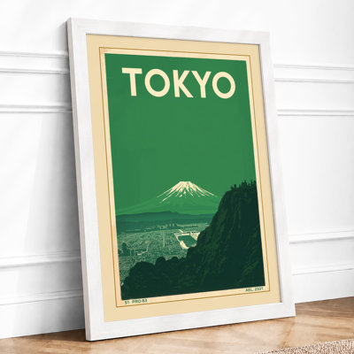 Mount Fuji, Tokyo Vintage - Framed Print