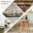 Minimalist Oak Wood Bar Counter Stool  With Back Support Armless Barstools Chairs For Kitchen Island Bar Club