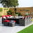 6 - Person Wicker Patio Dining Set with Rectangular Table , Cushions Included-93843004-93842996