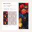 Papier peint floral abstrait mural