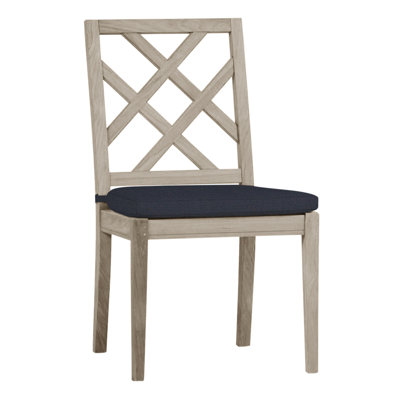 Haley Patio Dining Side Chair with Cushions