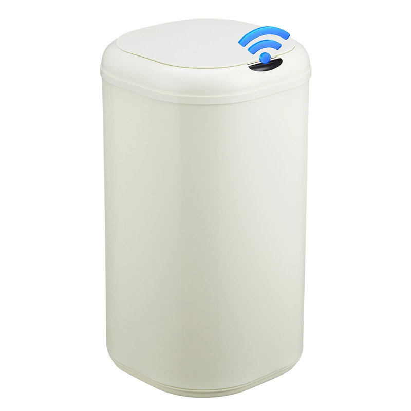 8 Gallon Motion Sensor Trash Can with Lid, Automatic Kitchen Garbage Can Touchless, 30 Liter Smart Stainless Steel Waste Bin for Home Office Kitchen Bathroom