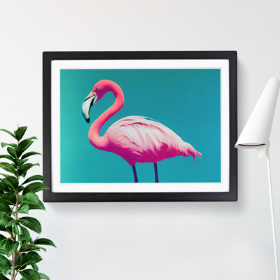 XH1022-9000X The Stimulating Flamingo - Single Picture Frame Print