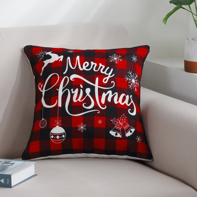 The Holiday Aisle® Dettle Plaid Polyester Pillow Cover & Reviews