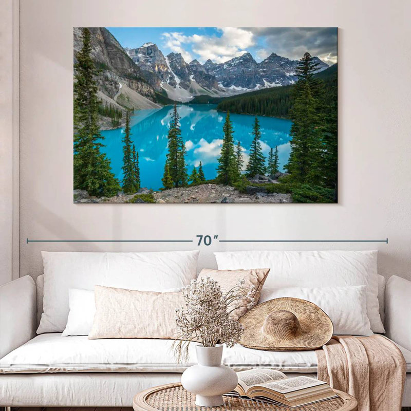 Alvord Scenic Moraine Lakeside Mountains, H 34 po x l 51 po