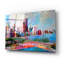 «Cityscape» par Richard Wallich, art mural en verre acrylique-968709200