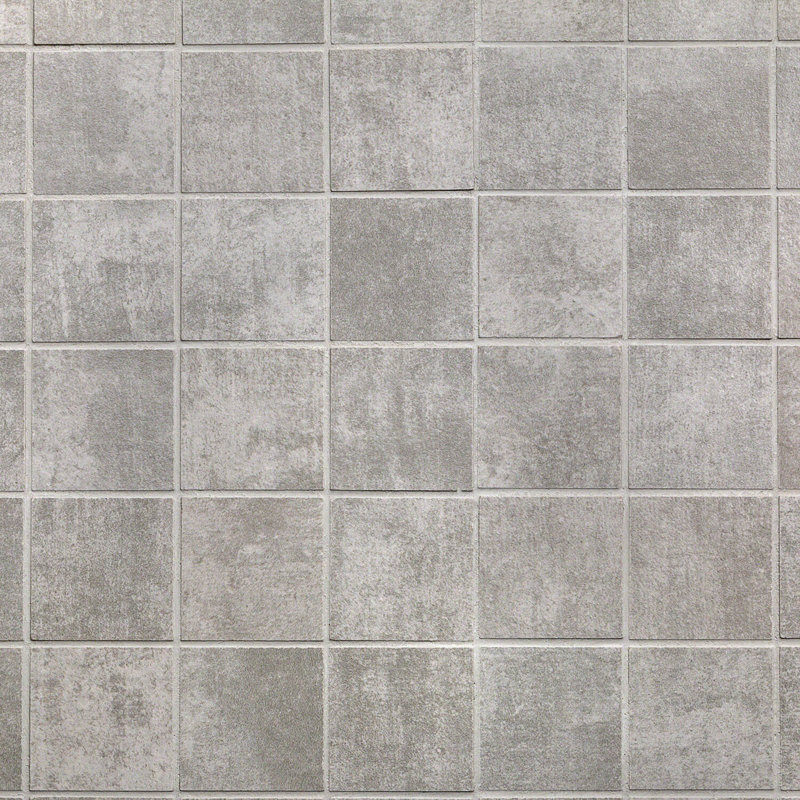 Essential 2" x 2" Porcelain Mosaic Tile, Gray