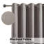 Linen Blackout Eyelet Curtains Set - Thermal Insulated, Noise Reducing, Ready Made Curtains-121646967-121646968