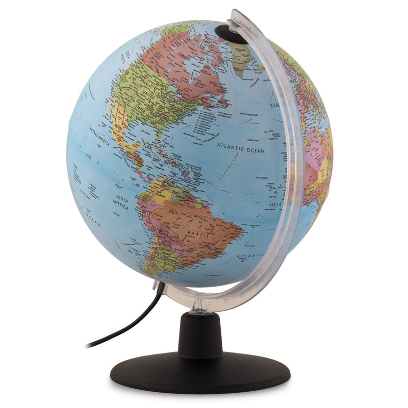 Astronomer 10-inch 2-in-1 Illuminated & Augmented Reality Globe - Dual Map Desktop Globe