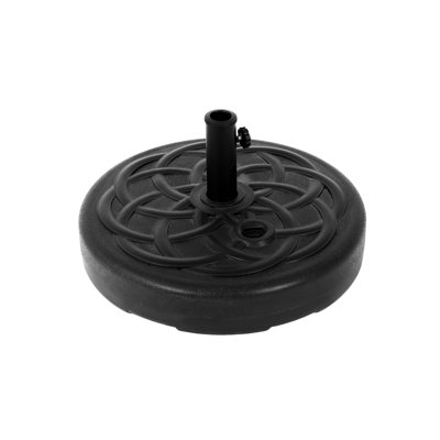 Heavy-Duty Umbrella Stand For Beach - Fill With Water Extra Weight Base Barbecue Area Made Of Materials