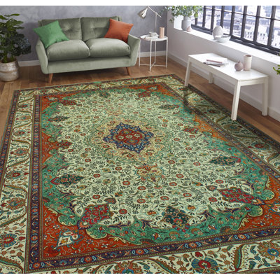 Piyus One-of-a-Kind 9'2" X 12'8" 2022 Wool Area Rug Ivory
