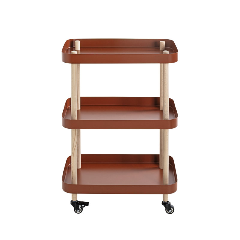 Aleyda Tray Top End Table, Red