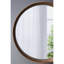 Miroir mural en bois de pin 31,5 po