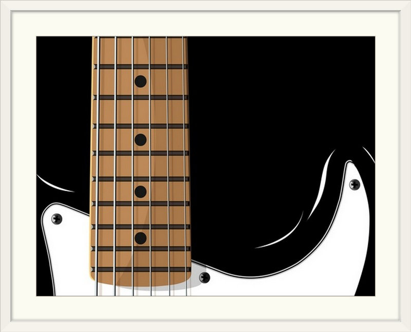 «Electric Guitare» par Francy, impression, H 12 po x l 16 po x P 1,5 po, Toile