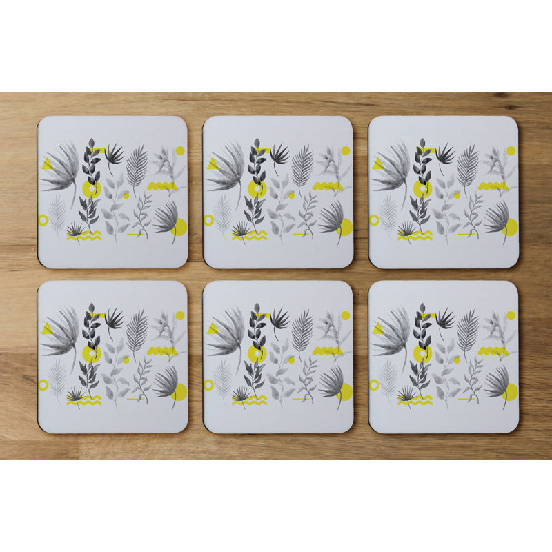 Square 6 Piece Coaster Set