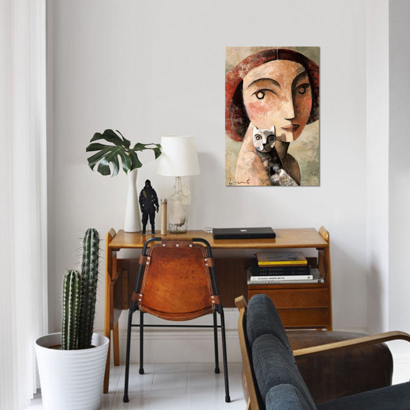 Mirame par Didier Lourenco - reproduction d'art sur toile tendue, H 26 po x l 18 po x P 1,5 po, Toile tendue, Pas de tapis