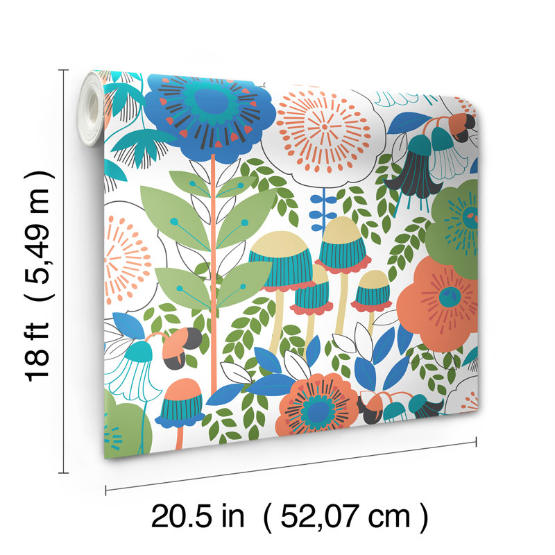 Papier peint adhésif Dream Garden, Blanc