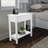 Danay Flip-Top End Table - Slim Side Console with Hidden Hinged Storage Compartment and Lower Shelf - For Living Room or Hallway Use-281613112