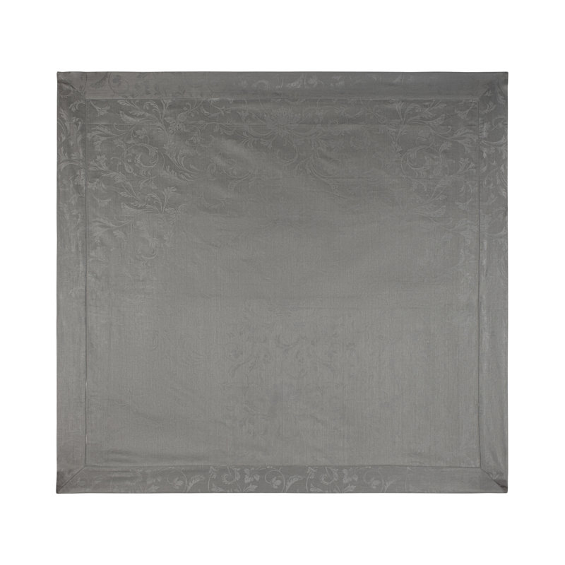 French Home Linen Renaissance Table Runner, Dark Gray, 68" L x 100" W