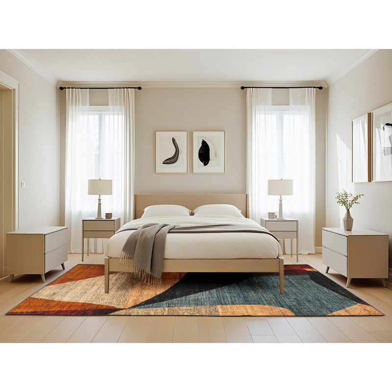 Tapis abstrait moderne 3319ABS3328, Rectangle 5 pi x 8 pi